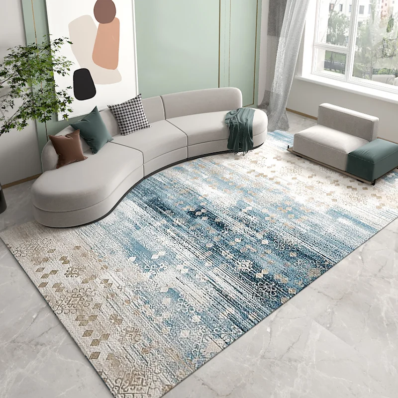 Modern Minimalist Rug Living Room Sofa Coffee Table Cushion Light Luxury Advanced Bedroom Carpet Floor Mat Household Large Area