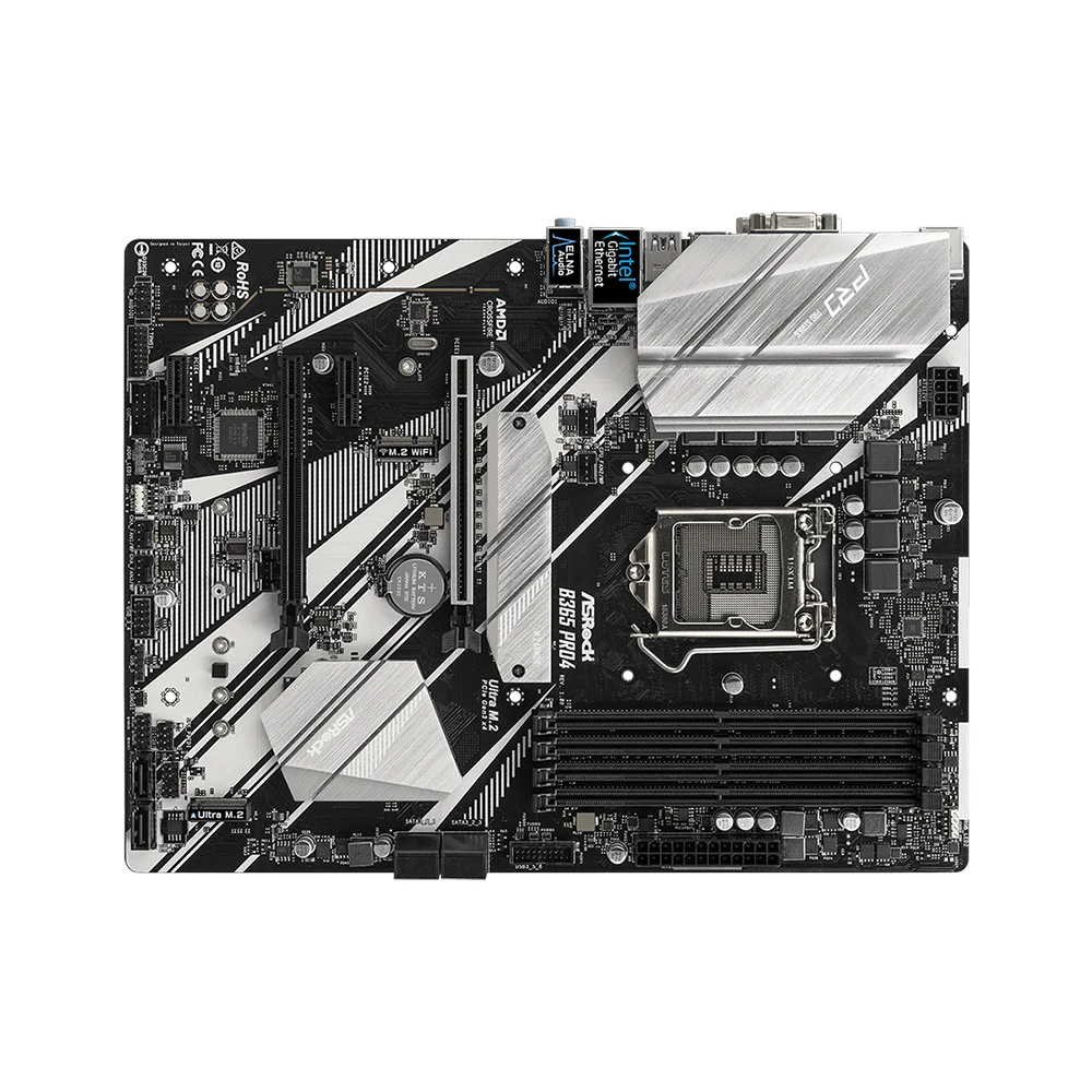 ASRock B365-moederbord LGA 1151 Intel B365 DDR4 2666 Ondersteunt Intel Core-processors van de 9e en 8e generatie PCIe 3.0 USB 3.1 ATX