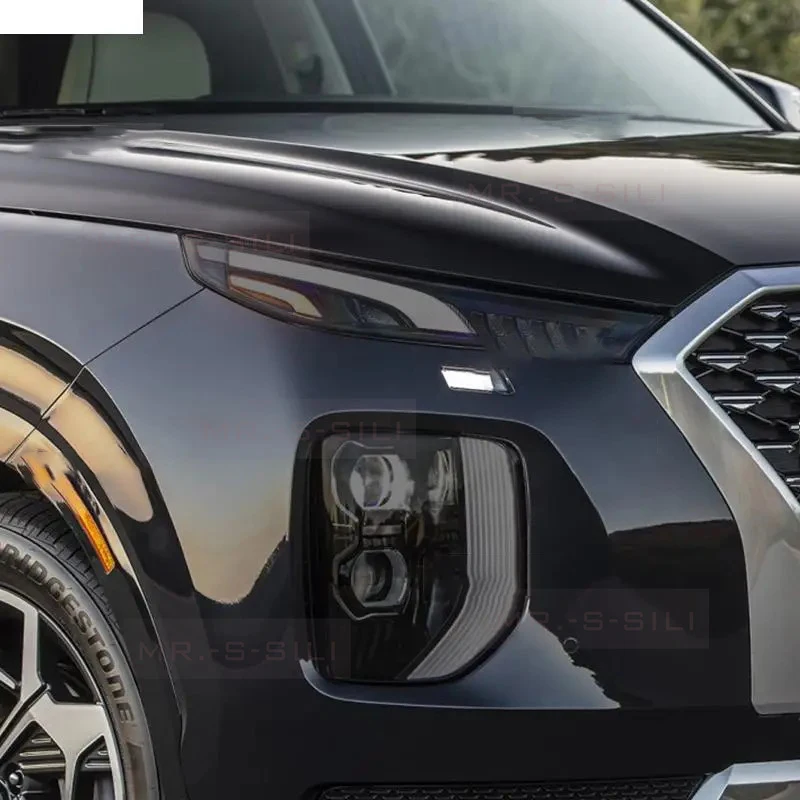 For HYUNDAI PALISADE 2019-2021 Car Exterior Headlight Anti-scratch Front Lamp Tint TPU Protective Film Accessories Sticker