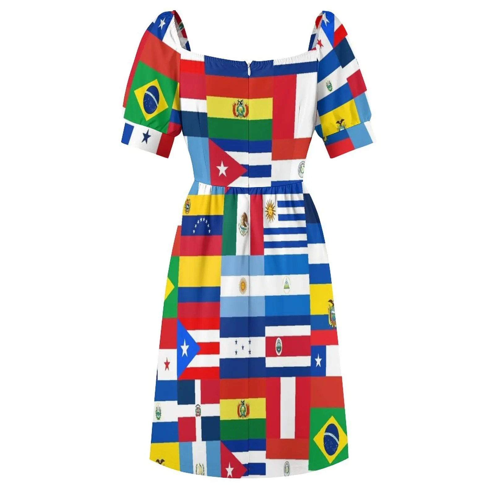 Flags of Latin America Dress evening dress woman Woman fashion women evening dress summer dress korean women