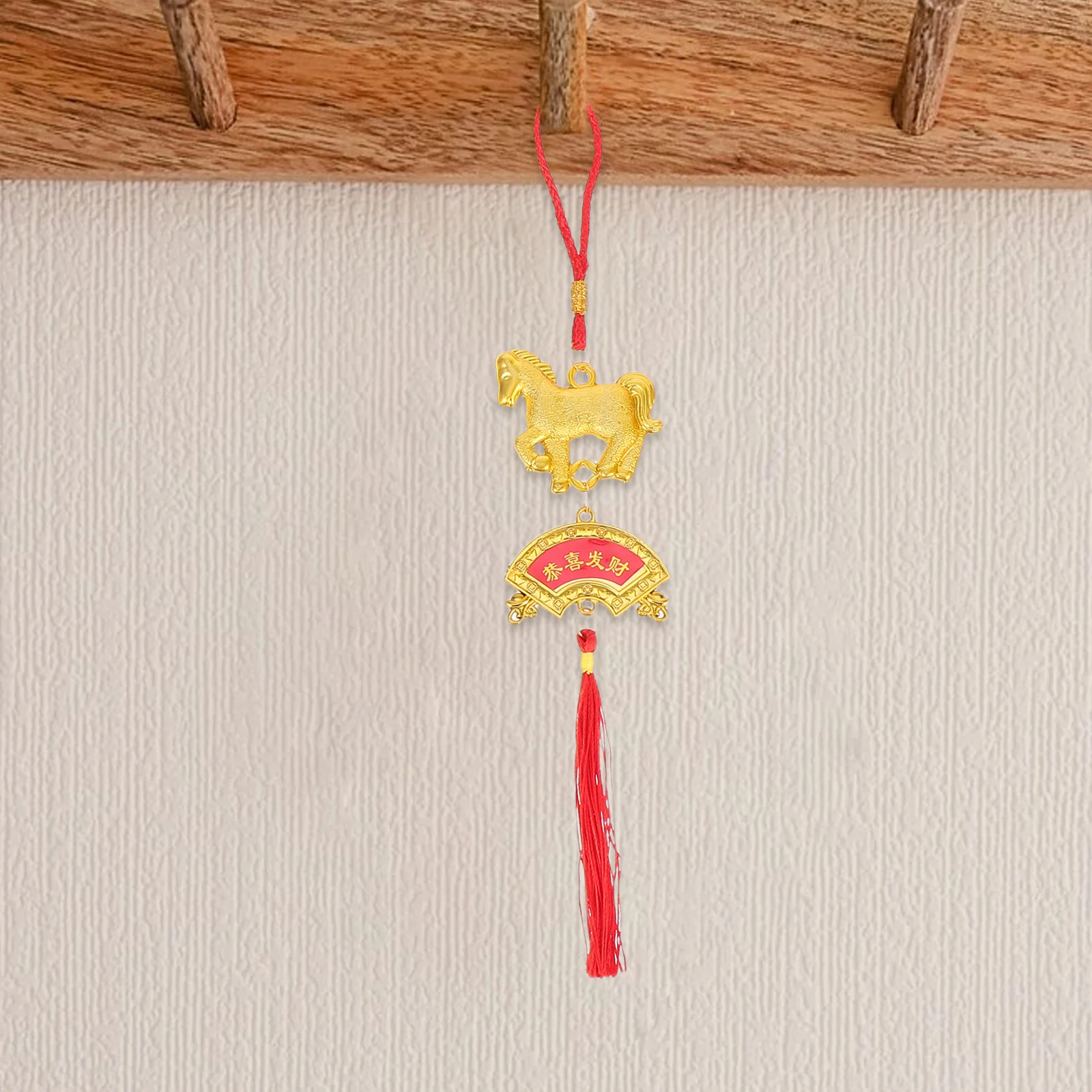 

8Pcs Spring Festival Chinese New Year Bonsai Pendant Decorative Hanging Ornaments 2026 Horse Year Indoor Outdoor