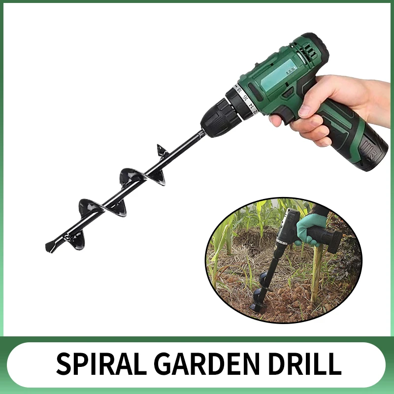 13 sizes Garden Planting Auger Spiral Hole Drill Bit Small Earth Planter Post Hole Digge Fence Borer Petrol Post Hole Digger