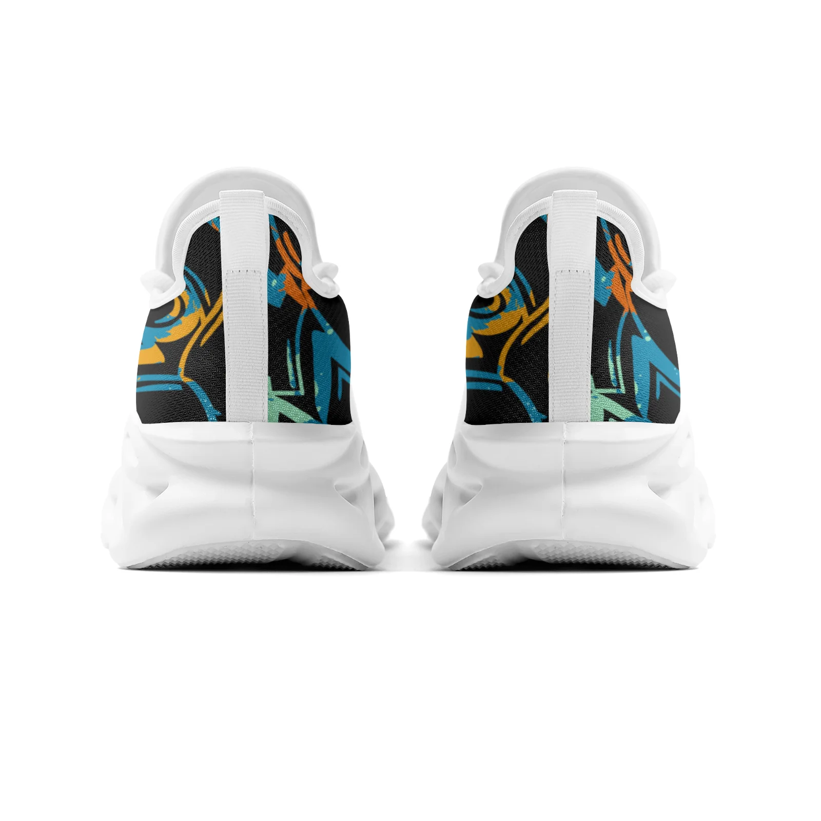 Обувь на заказ с геометрическим узором, повседневные кроссовки для мужчин и женщин, легкие кроссовки для подростков, обувь EUR36-48