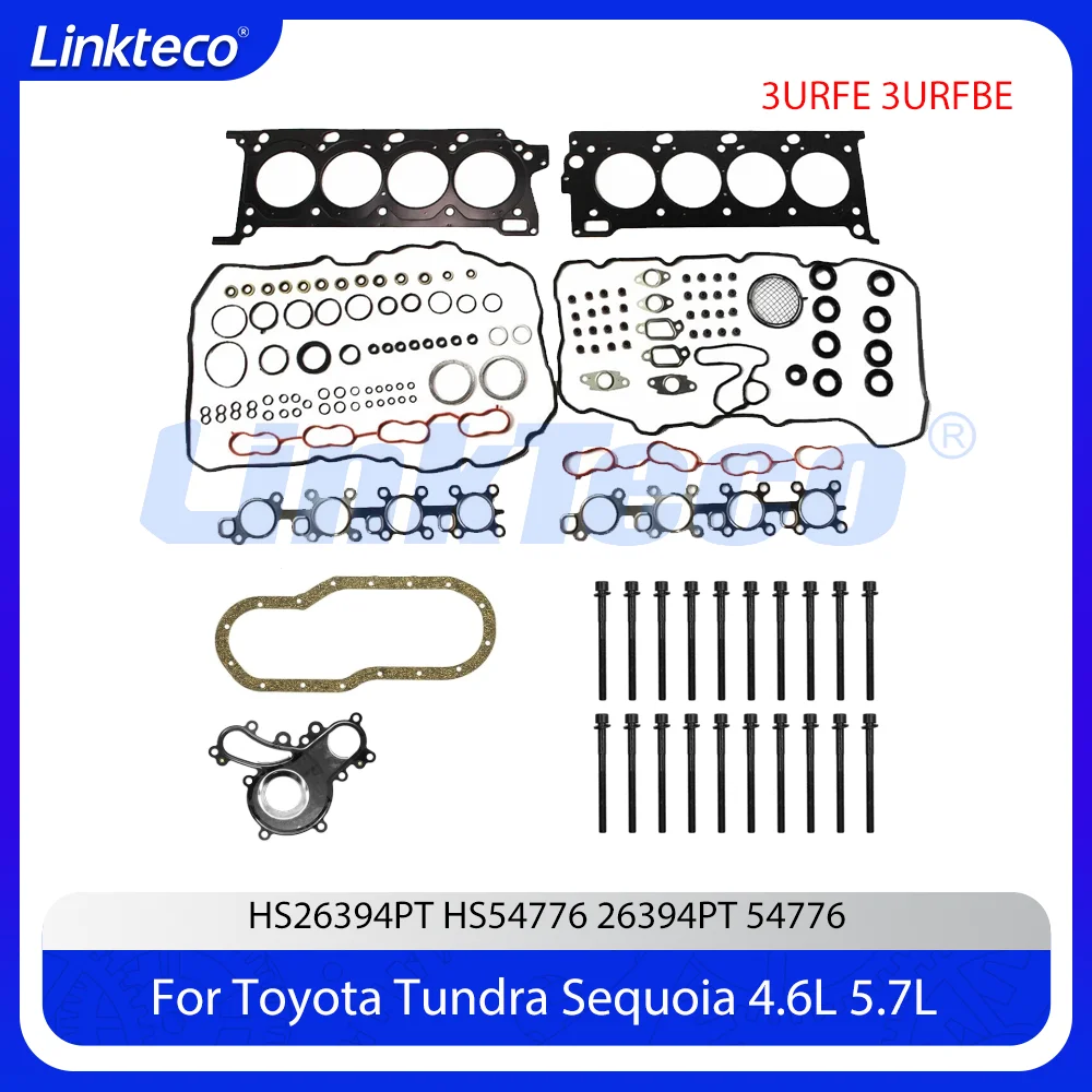 Engine Head Gasket Set Fits 4.6 5.7 L 2URFE 3URFE For 07-19 Toyota Tundra Sequoia Land Cruiser LEXUS GX460 LX570 4.6L 5.7L
