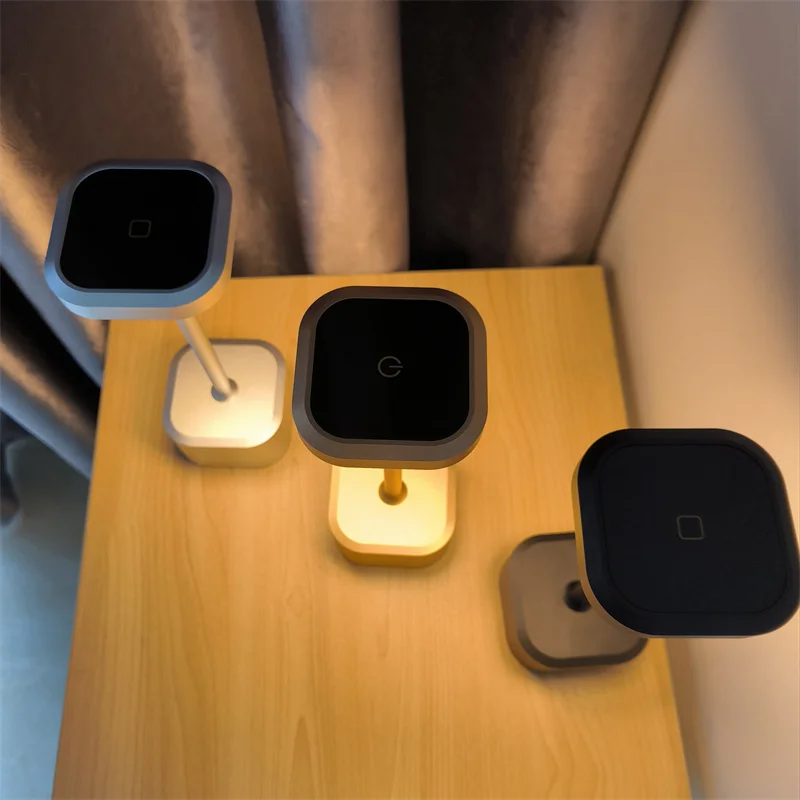 New Luxury Aluminium LED Cordless Table Lamp With Usb Rechargeable 5200ma Battery For Hotel Ktv Bar Restaurant