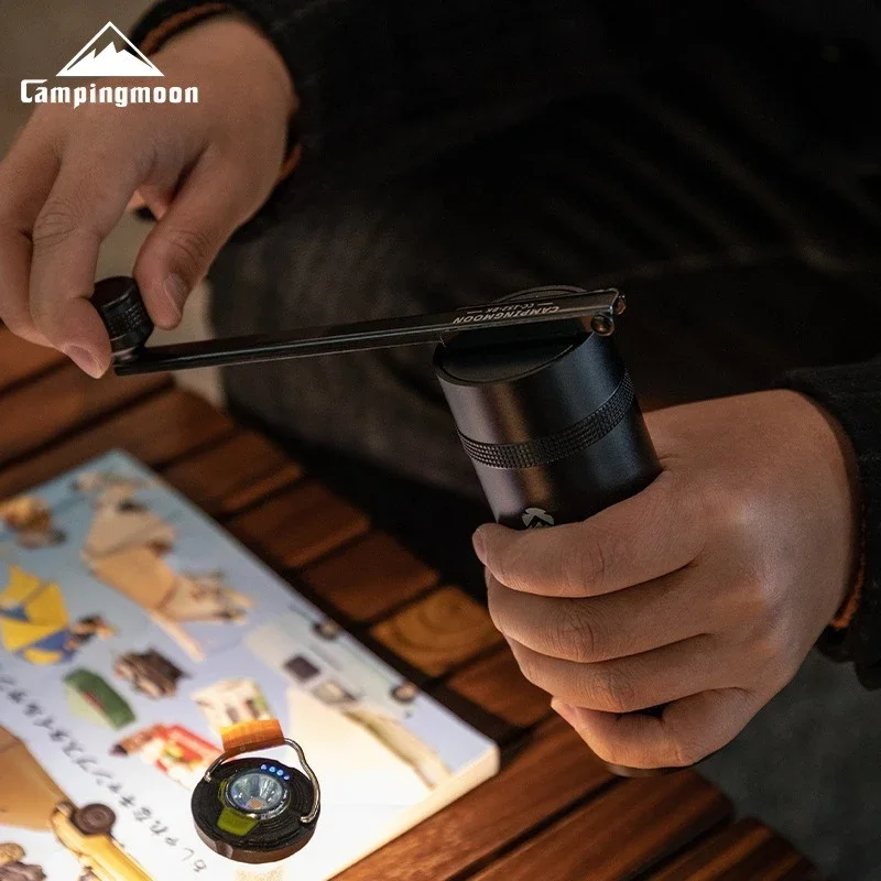 

CC-152-BK Ручная кофемолка для кофейных зерен с сердечником из нержавеющей стали, кофемолка для ручного приготовления пищи на открытом воздухе, для кемпинга