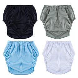 1pc di Colore Solido Impermeabile iaper per Adulti Lavabile Riutilizzabile Pantaloni Per La Cura Del Pannolino Pantaloni a prova di Perdite Impermeabile Eldly Copertura Del Pannolino