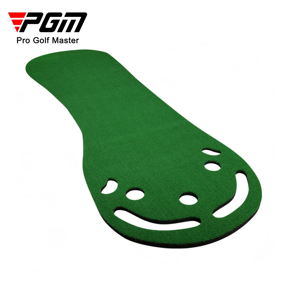 PGM Portable Mini Foot Shaped Golf Putting Green Mat Indoor Golf Putting Trainer Home Golf Practice Training Equipment