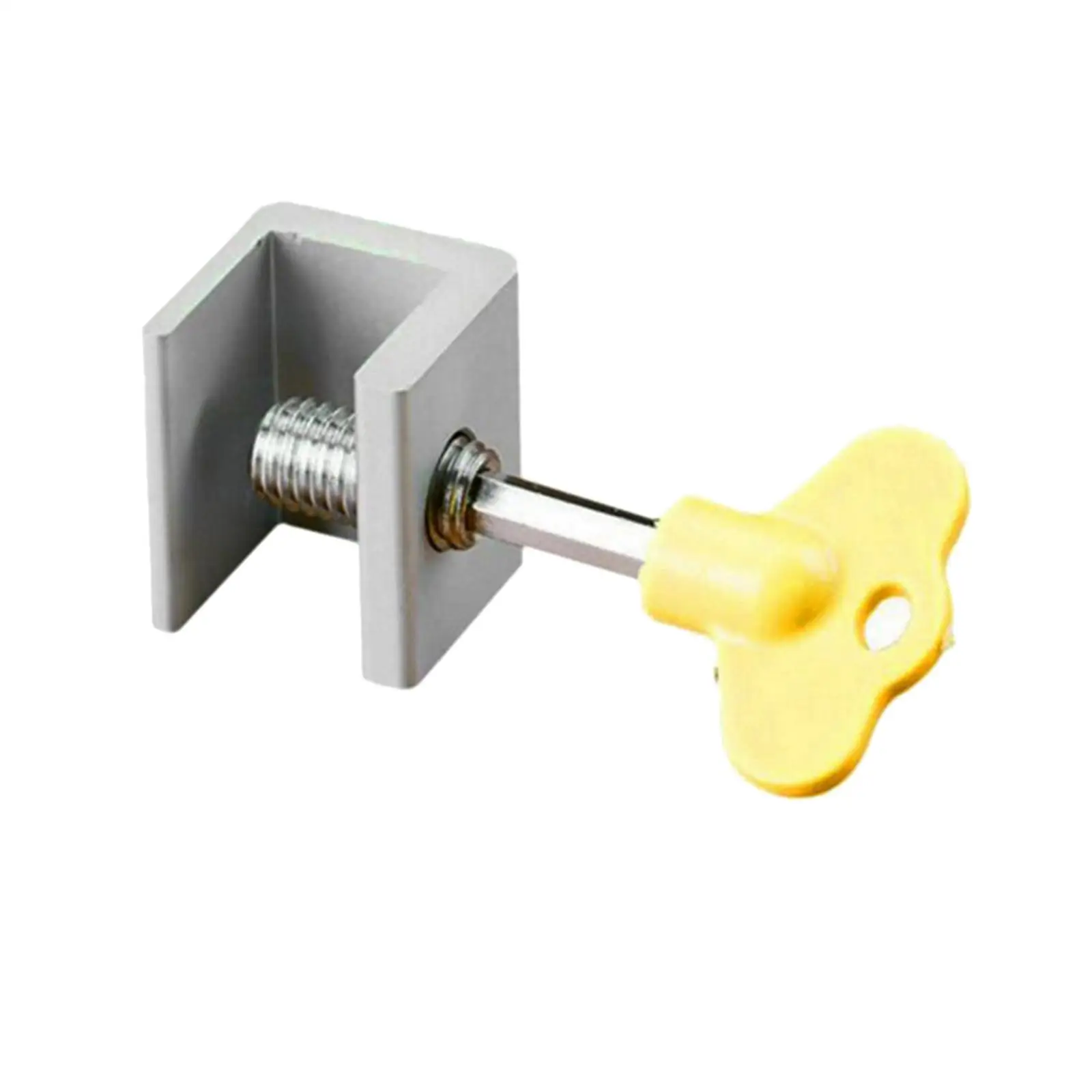 Window Security Locks Adjustable Sliding Window Stop Silver with Key for Family Child Protection