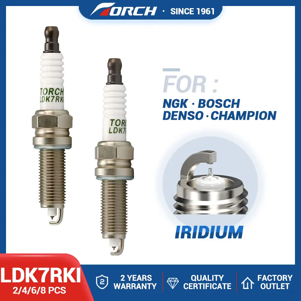 2-8PCS Vela de Irídio TORCH LDK7RKI E4G16-3707010AB 3707AAG Compatível com Chery Arrizo/Tiggo SQRE4G15C SQRE4G15B SQRE4G16