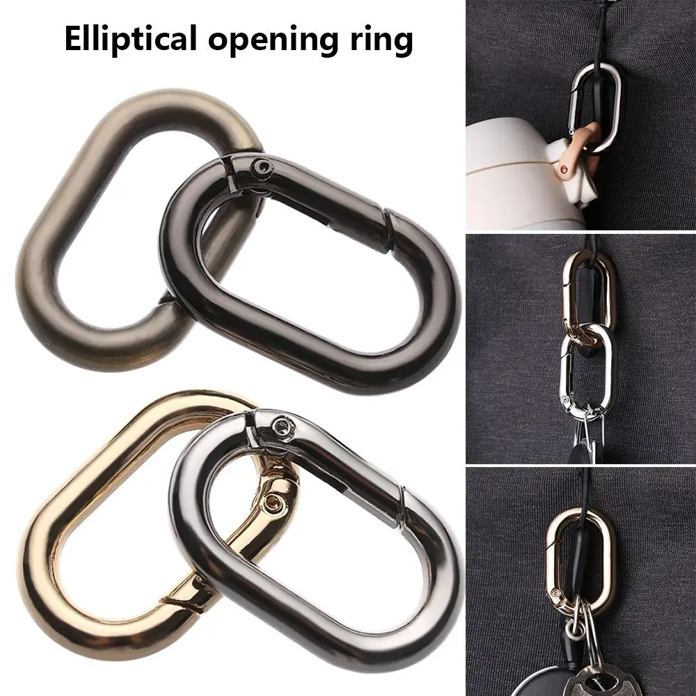 Outdoor Hiking Clip Tool Climbing Zinc Alloy Hook Ring Buckle Keychain Carabiner