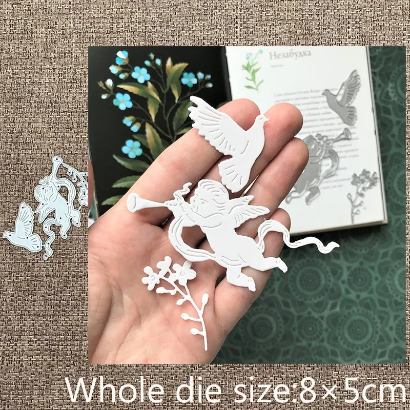 

New Design Craft Metal stencil mold Cutting Die Angel bird decoration scrapbook die cuts Album Paper Card Craft Embossing