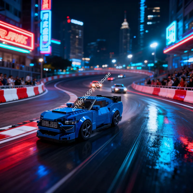 

253pcs MOC Built Tough Mustangesd Dark Horse Model Building Blocks Construction Assemble Toys Brick Christmas Gift Kids Birthday