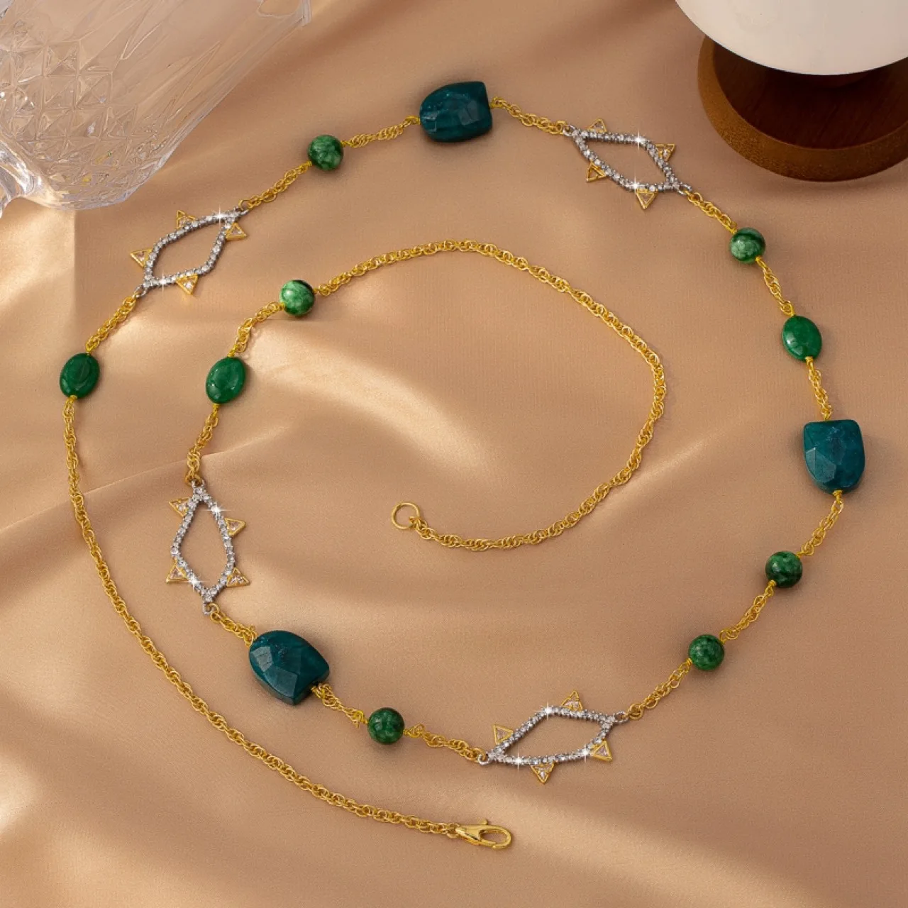 

Гениальный оригинальный дизайн с медным покрытием, золотая цепочка