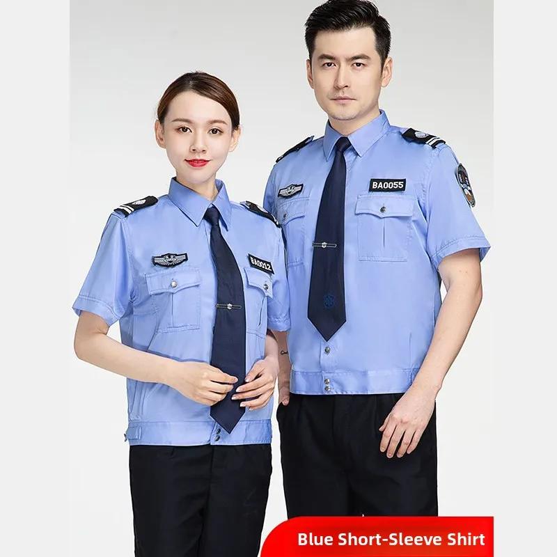 

New Sle Long Sve Securi orm irt Set ort Sve Women's Securi irt Workwear Straight Cut Youth Summer