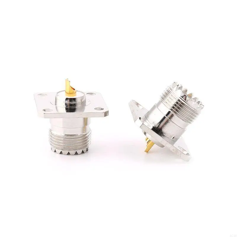 H7JF 5PCS UHF SO239 FEMAL FEMAL FLANGE PANKE CHASSISKEK -MOBTER -ADAPTER -STECKER