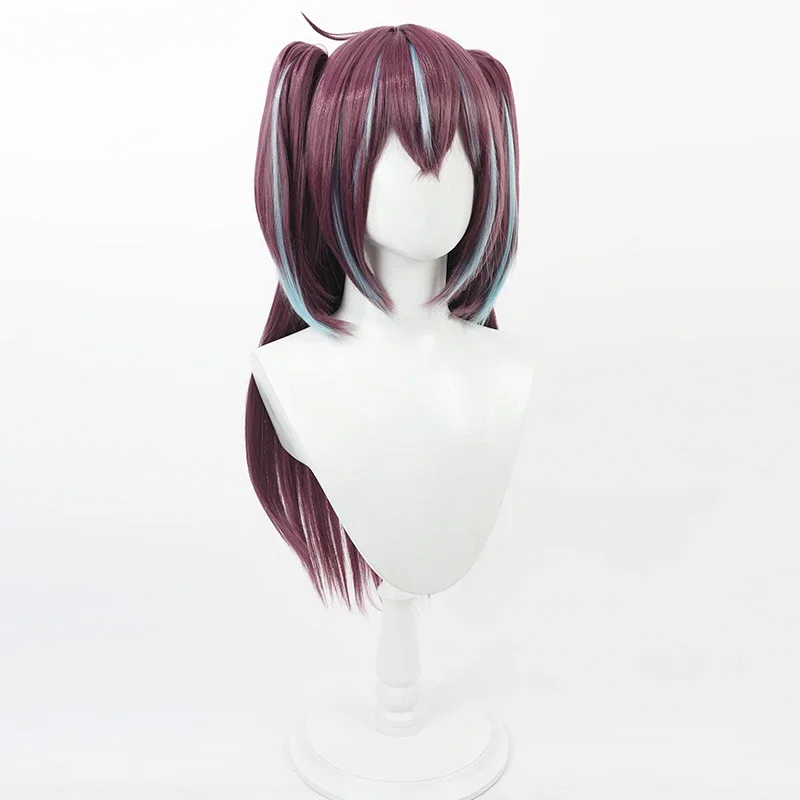 Akoya Matama Cosplay Pruiken Gushing over Magische Meisjes Akoya Matama 65 cm Gemengde Paardenstaart Pruik Synthetisch Haar Hittebestendige