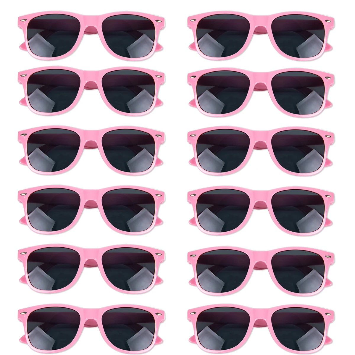 8-12pairs Zwart Vierkant Frame Zonnebril voor Vrouwen Mannen Bruid en Bruidegom Foto Bril Bruids Douche Vrijgezellenfeest decoratie