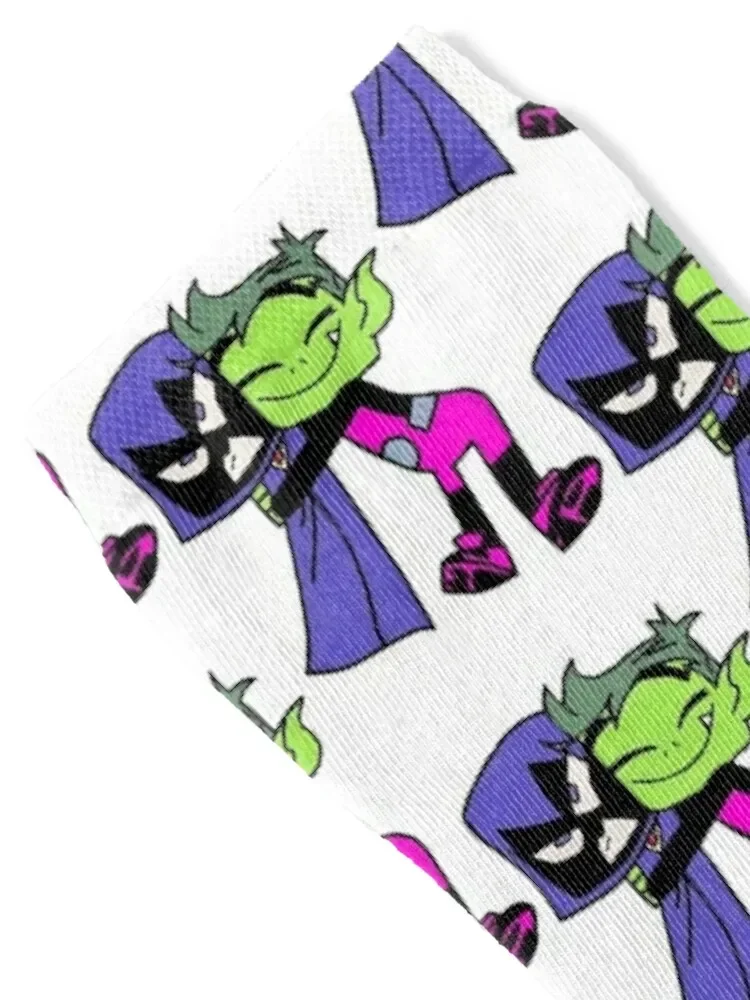 Raven & Beast Boy Socks cute funny gifts loose Women Socks Men's