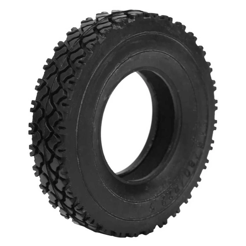 4 Pcs Hard Rubber Tire For 1/14 Tamiya RC Semi Tractor Truck Tipper MAN King Hauler ACTROS SCANIA Upgrades