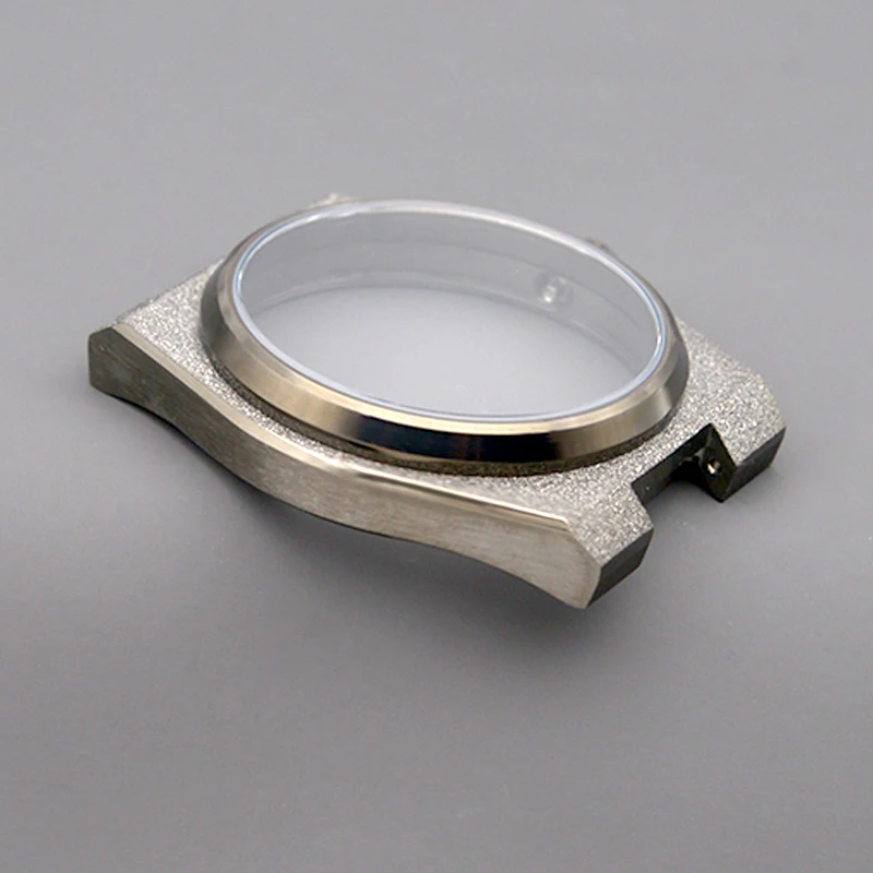 Mod Gun Grit Nail Sand Effect Watch Case Super Player PRX with Sapphire Glass Waterproof Fit NH34 4R35 4R36 NH35 NH36 Case Gift