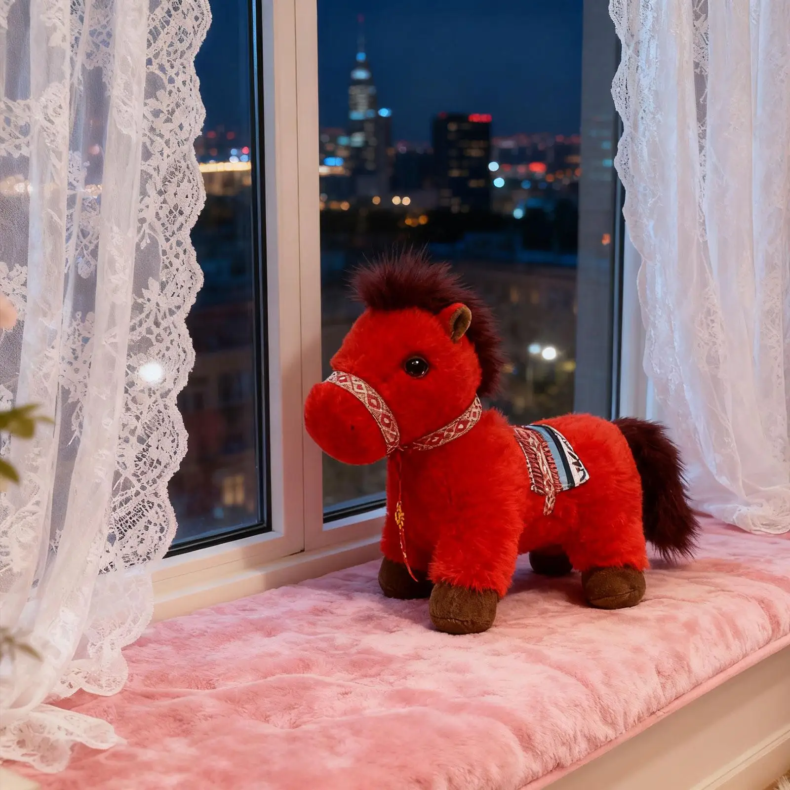 Pluszowy koń 23 cm dekoracja domu zabawa w udawanie miękkie prezenty pluszak koń urocze pluszaki zabawki dla dzieci dorosłych dziewcząt