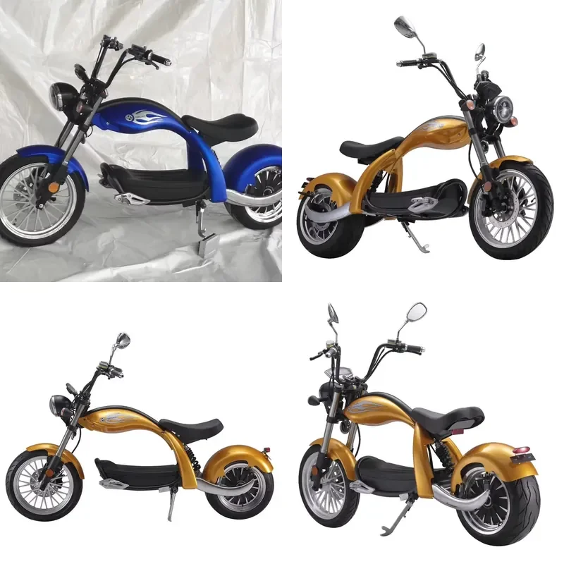 STROVAN Model X5 Fast Speed Citycoco 2000w Electric Motorcycle Scooter Adult EEC/COC Certificate Chopper Road Approval Big