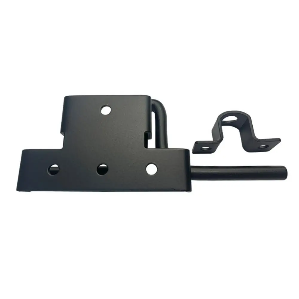 Heavy Duty Door Slide Bolt Lock Black Rust-resistant Garden Gate Guardrail Fence Lock Reinforced Anti-Theft Door Lock Wood Fence