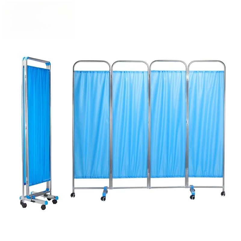 ราคาโรงงาน เฟอร์นิเจอร์ห้องพักผู้ป่วยในโรงพยาบาล เตียงพับได้ 4 ตอน พร้อมม่านกั้นห้องพักผู้ป่วยในโรงพยาบาล