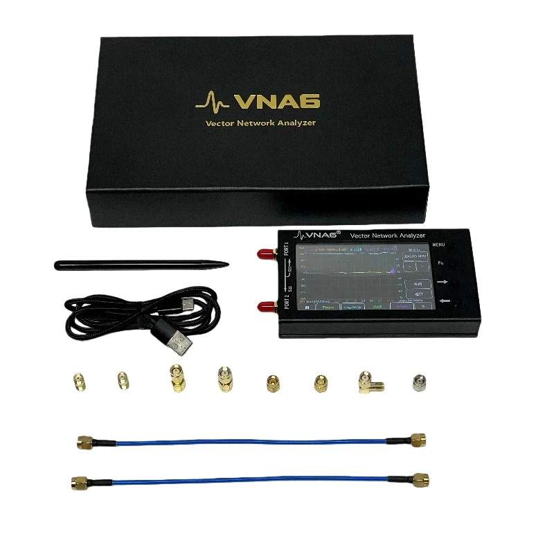 Nanovna 2026 novo analisador de rede vetorial vna6 1m-6.3ghz s11 s21 analisador de antena portátil análise de rede