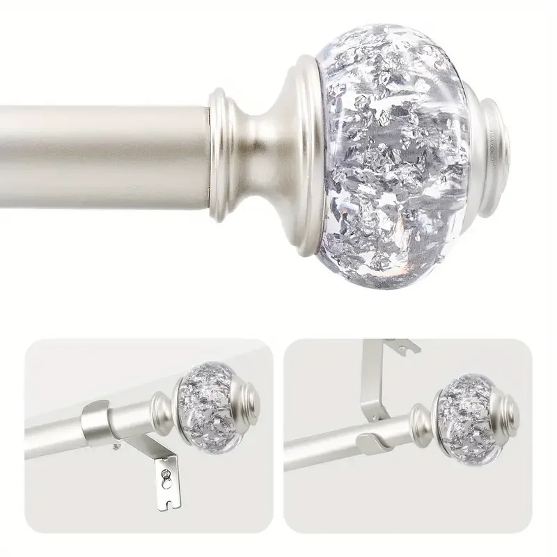 1set Luxurious Decorative Curtain Rod, 7/8\