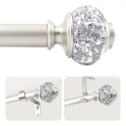 1set Luxurious Decorative Curtain Rod, 7/8