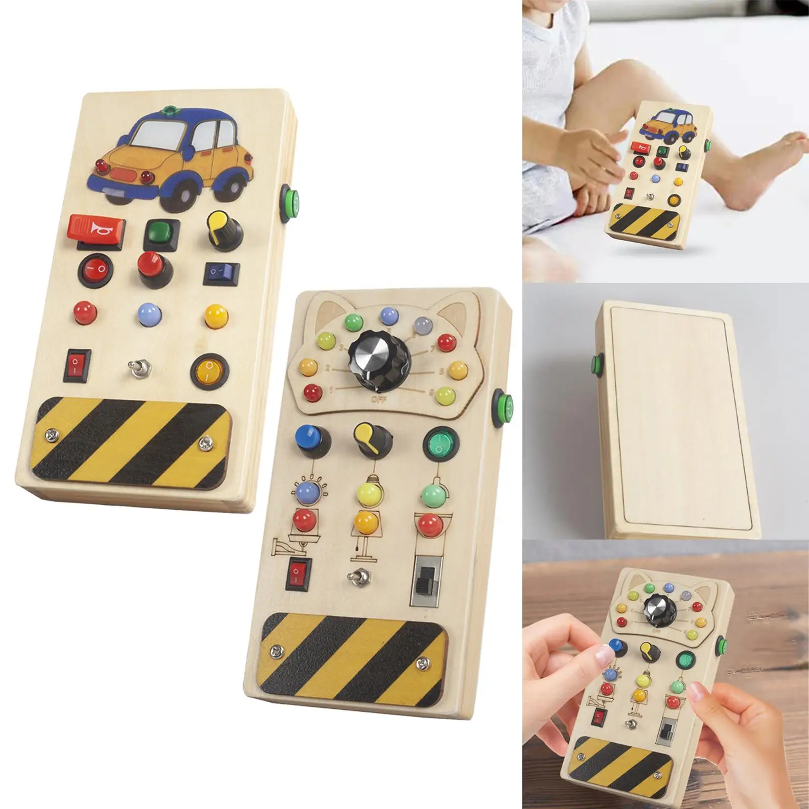 Interruptor de luces, tablero ocupado, juguete Montessori, habilidad motora fina, juego de interior