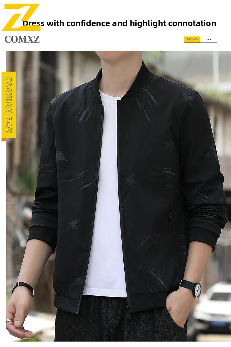 سترة EiAO للرجال سترة مميزة بقصة ضيقة معطف كاجوال للأعمال مقاوم للماء ومضاد للرياح ملابس مكتبية خارجية للتنزه والتخييم 2025 #3