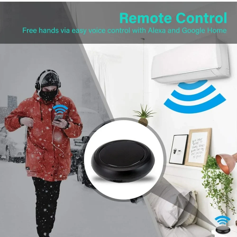 Télécommande universelle Smart WiFi IR, télécommande infrarouge, Tuya, Smart Life, commande vocale, Alexa, Google Home