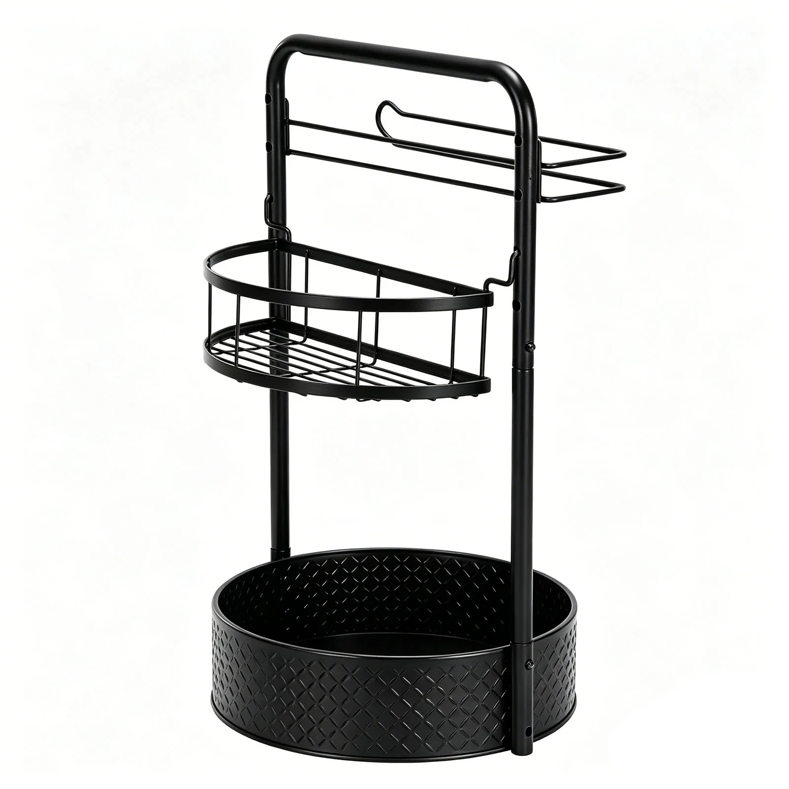 Rotating Spice Rack Sturdy Iron Seasoning Organizer Industrial Turntable Spice Rack Organizer For Seasoning Bottles And Cabinets