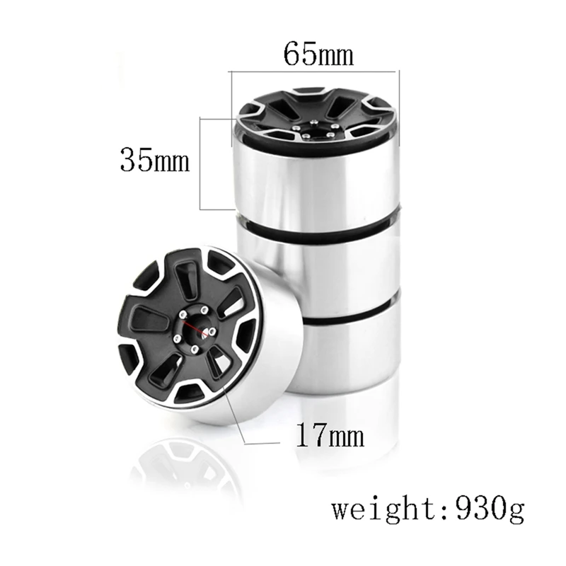 232G/Pc Heavy Duty 2.2In Beadlock Wheel Rim Hub For 1/10 RC Crawler Car Axial SCX10 Wraith Capra RR10 RBX10 Traxxas TRX4