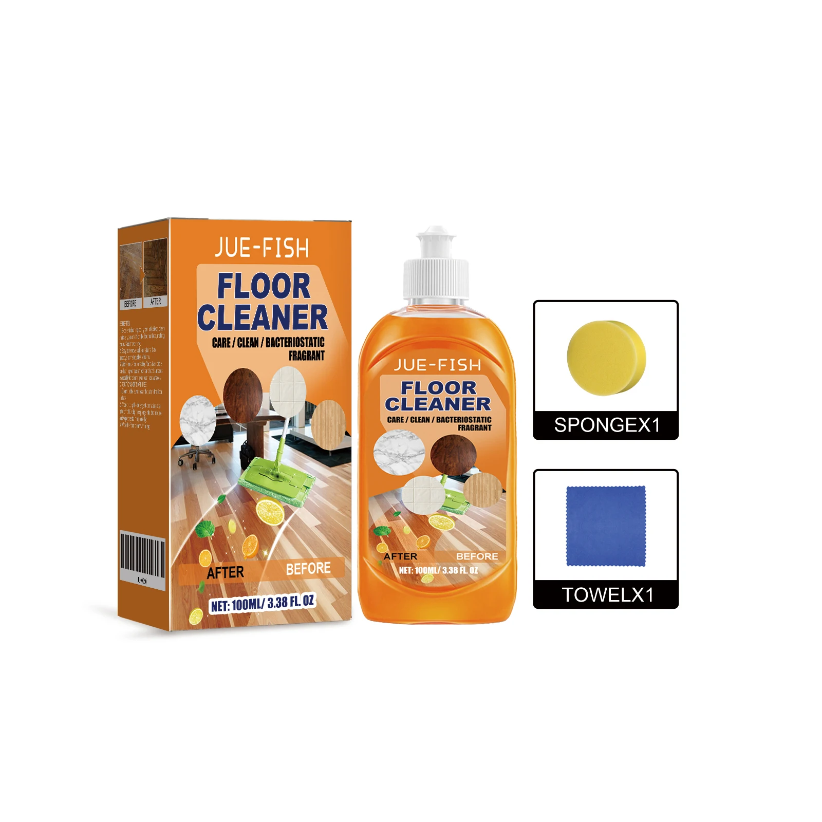 Wood Floor Restorer Liquid Wooden Floor Scratch Repair Tile Marble Brightening Cleaning Prevent Cracking Floor Cleaning Solution