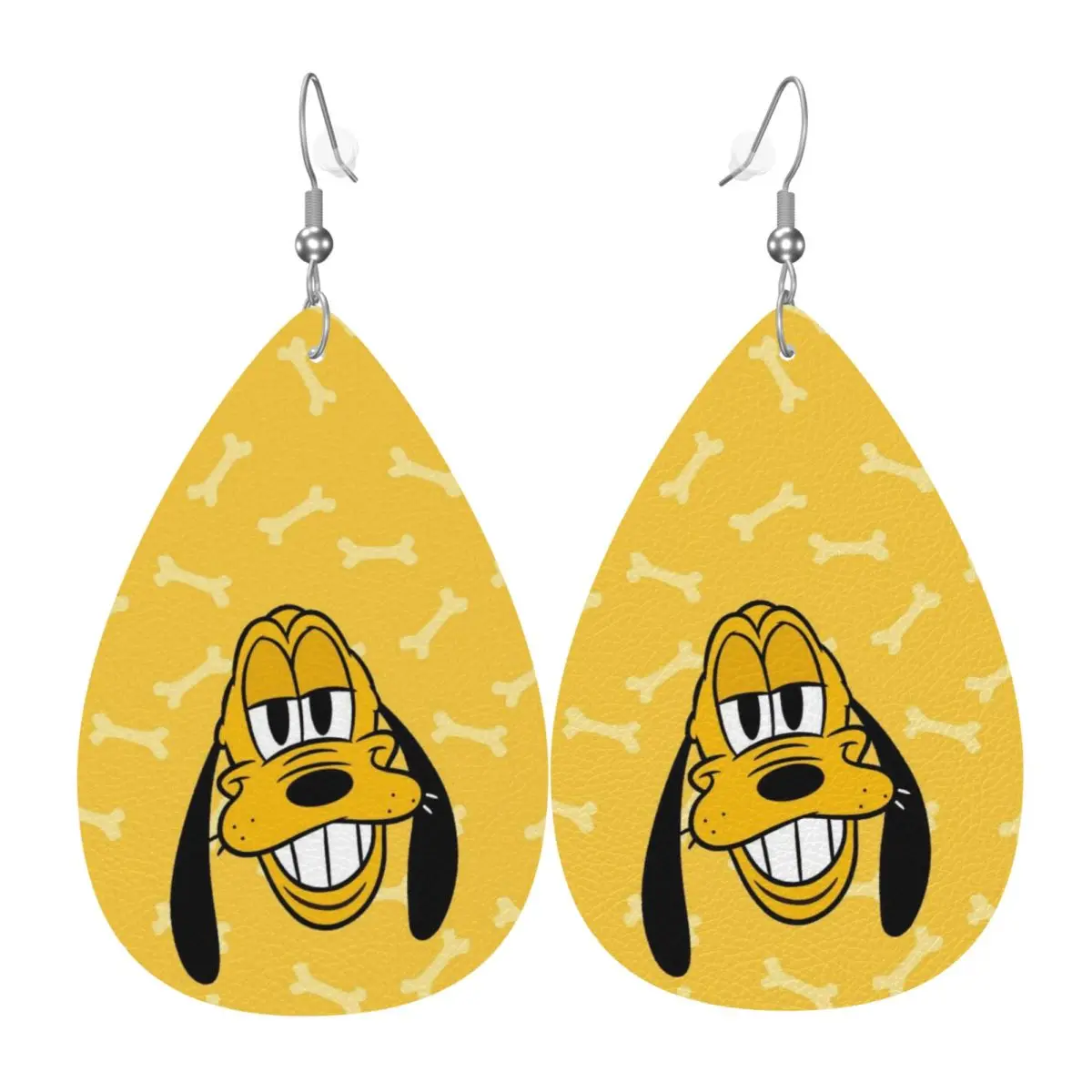 

Custom Pluto Cartoon Leather Earrings for Women Dangle Earrings Jewelry Accessories