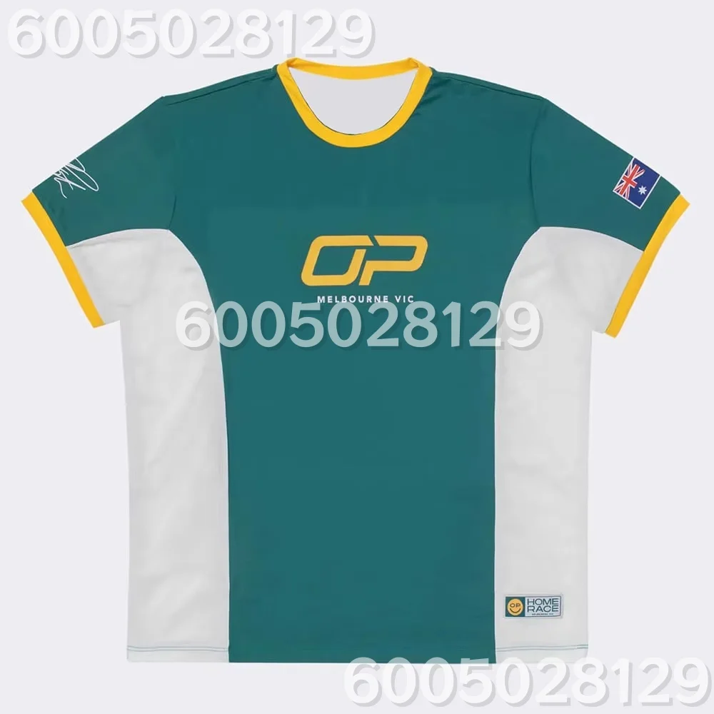 Home Race Oscarr Piastri Jersey Racing Car Design Graphic 3D Print T-shirt Short Sleeve Male Unisex Streetwear Family Kids Tees
