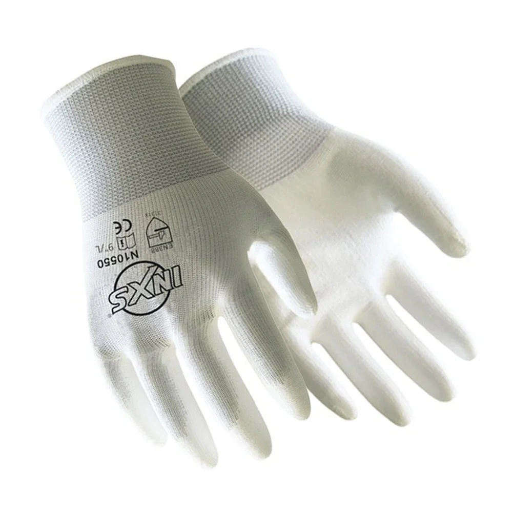 1 Pair Antistatic Gloves Anti Static ESD Electronic Working Gloves Pu Finger Coated Finger PC Antiskid For Finger Protection