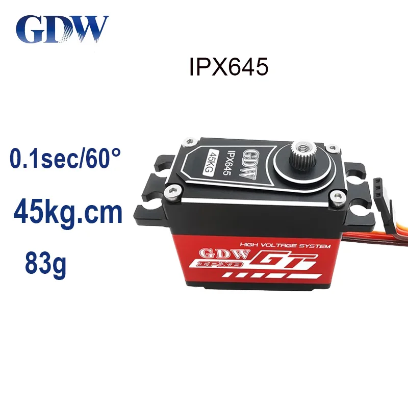 GDW IPX615 20KG IPX645 45KG Hi-Torque Waterproof IPX8 Digital Brushless Servo For 1/8 1/10 RC Car Off-Road Vehicle TRX4 TRRobot