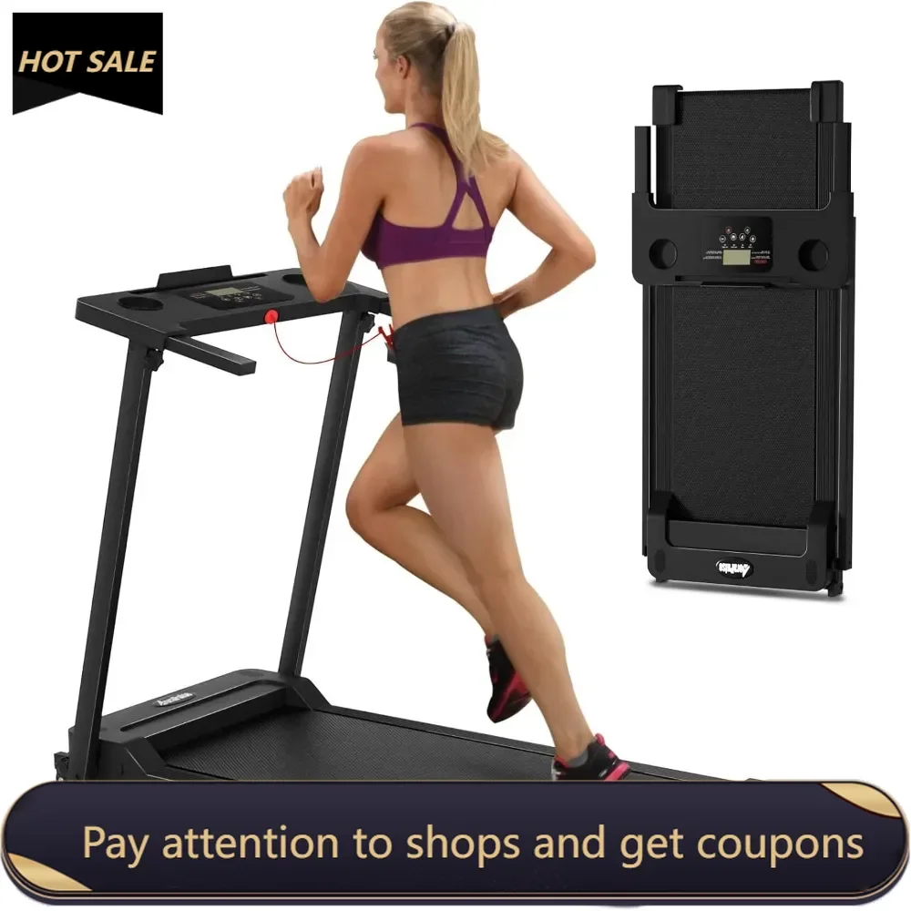 

3.0 HP Foldable Portable Folding Small Treadmills, Walking Running Exercise Electric Compact Treadmill Freight free