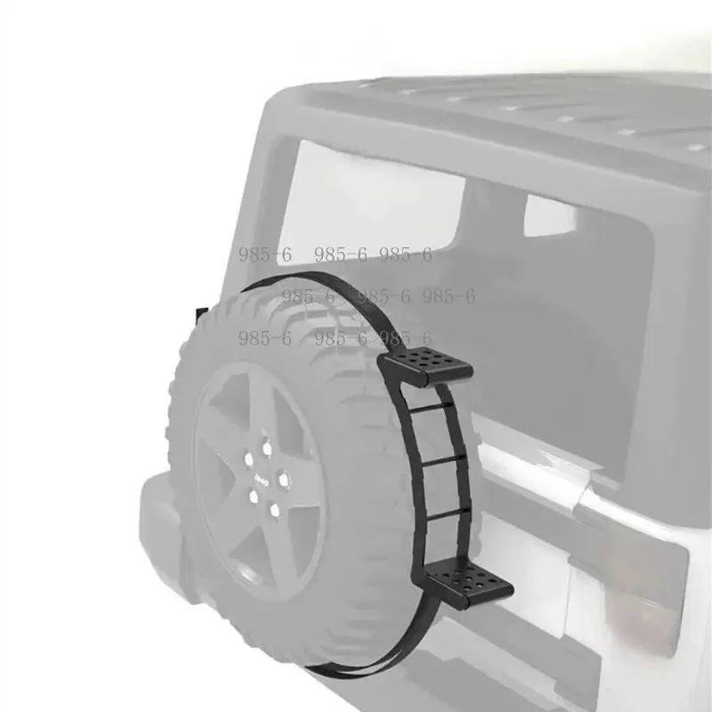 Universal Spare Tire Ladder Step, Foldable Tire Pedal Climbing Ladder, Off-Road Modification Accessory for SUV & 4WD Vehicles