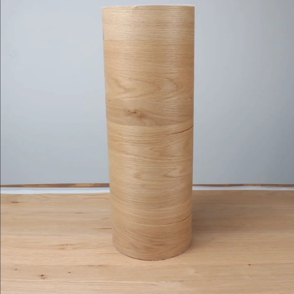 

0.5mm ultra-wide 58cm natural white oak stuttering oak splicing natural pattern casual parquet veneer L:2.5meter×580x0.5mm