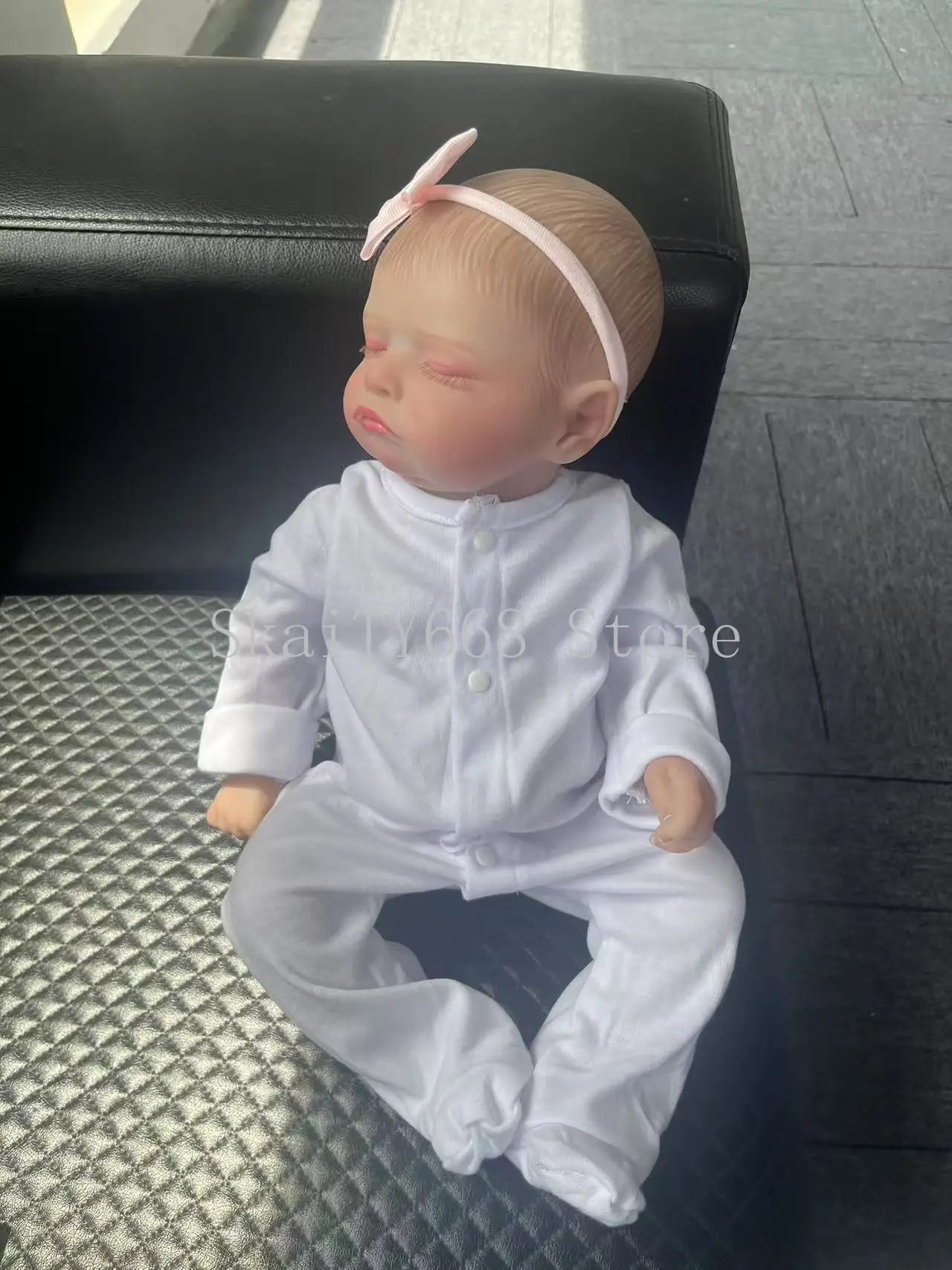 17inch Reborn Baby Doll Rosalie Newborn Baby Size Handmade Real Life baby Dolls 3D Painted Visible Veins Bonecas Bebe Reborn