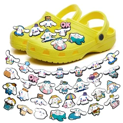 MINISO-Breloques de chaussures Sanurgente Cinnamoroll en PVC, accessoires pour sabots, sandales de dessin animé, décoration mignonne, cadeau pour filles, bricolage, 1 pièce