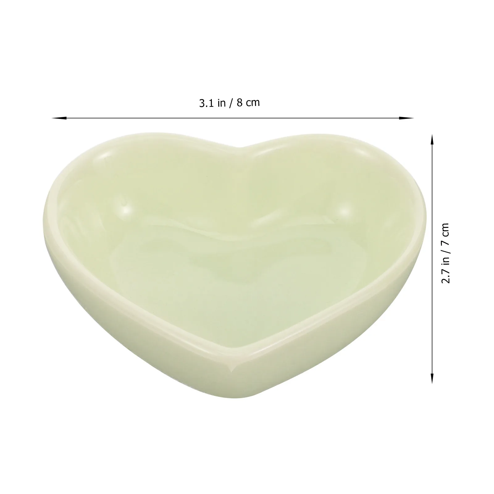 Heart Shaped Ceramic Hamster Bowl Smooth Surface Pet Food Dish for Hamsters Rabbits Squirrels Small Animals Feeding Supplies view 6
