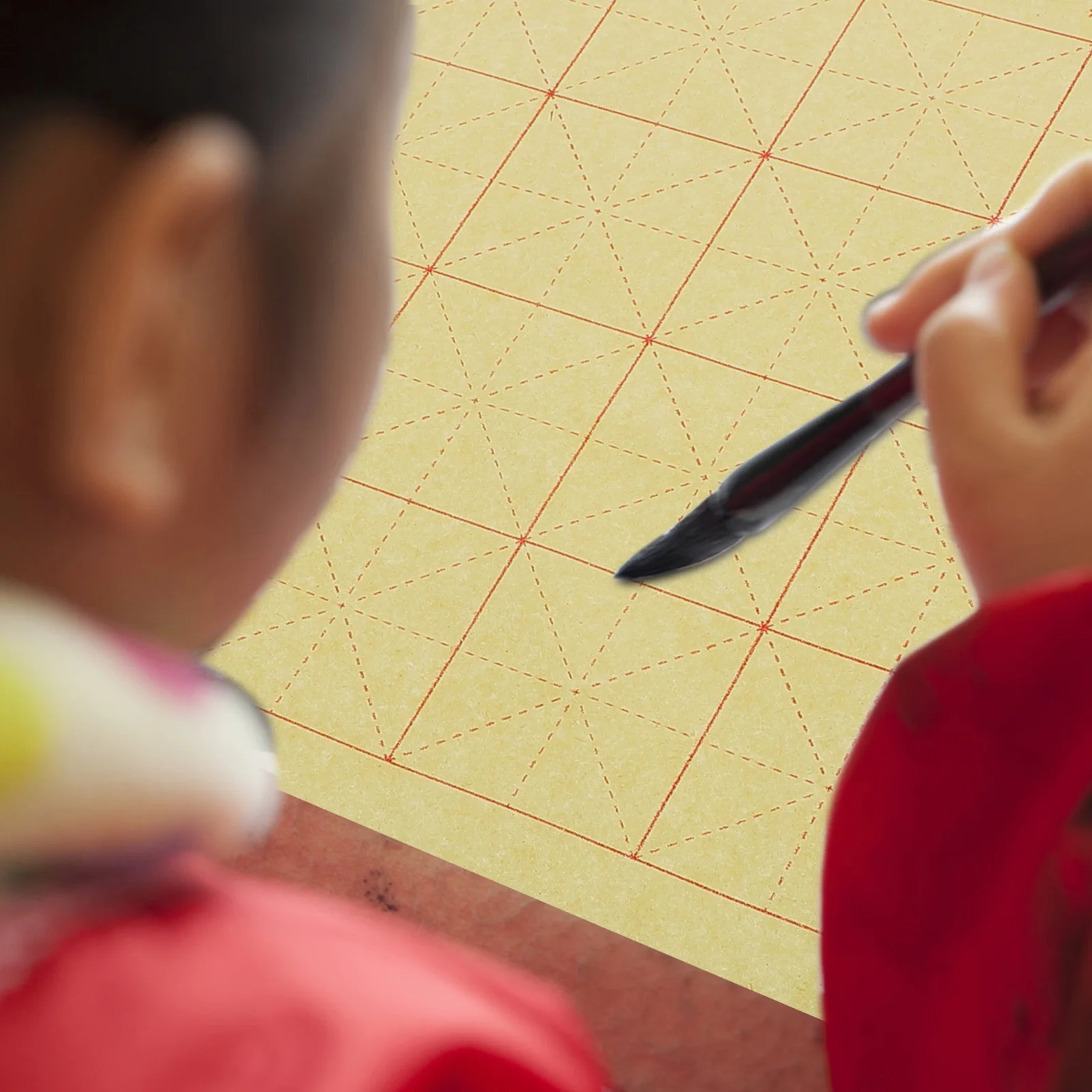 

150 Sheets Chinese Calligraphy Practice Writing Grid Paper Xuan Paper for Ink Brush Watercolor Traditional Calligraphy Sheets