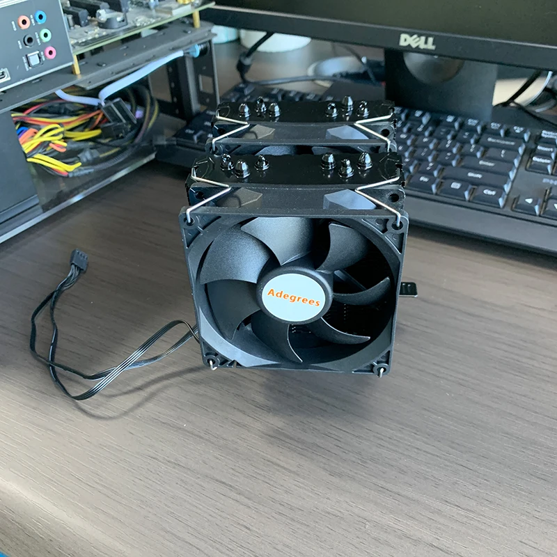 6 Tubo di Calore CPU Raffreddato ad Aria Dispositivo di Raffreddamento 4PIN PWM TDP 170W PC Processore Radiatore per Intel LGA 1700 1200 115X 2011 X99 X79 AMD AM4 AM5